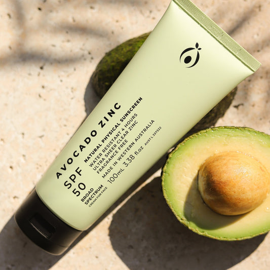 Avocado Zinc SPF 50 Natural Physical Sunscreen - The Slow Clinic